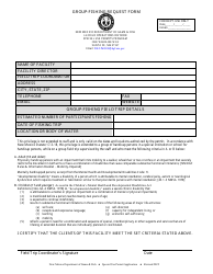 Document preview: Group-Fishing Request Form - New Mexico