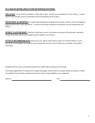 Committee/Sub-committee Interest Form - Oregon, Page 2