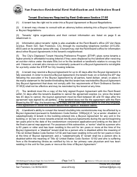 Form 1000 Pre-buyout Negotiations Disclosure Form - City and County San Francisco, California (English/Spanish/Chinese), Page 3