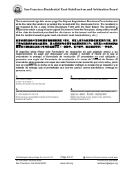 Form 1000 Pre-buyout Negotiations Disclosure Form - City and County San Francisco, California (English/Spanish/Chinese), Page 6