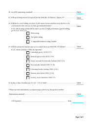 Building Code Information Questionnaire - New Jersey, Page 3