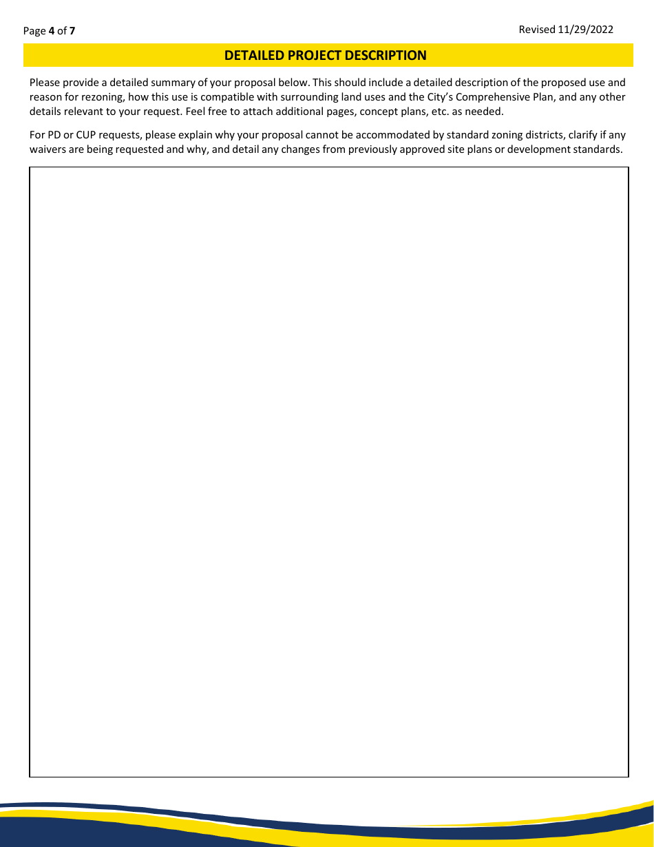 Zoning Change / Site Plan Application - City of Fort Worth, Texas, Page 4