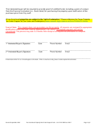 Tax-Foreclosed Property - Direct Sale Request Form - City of Fort Worth, Texas, Page 2