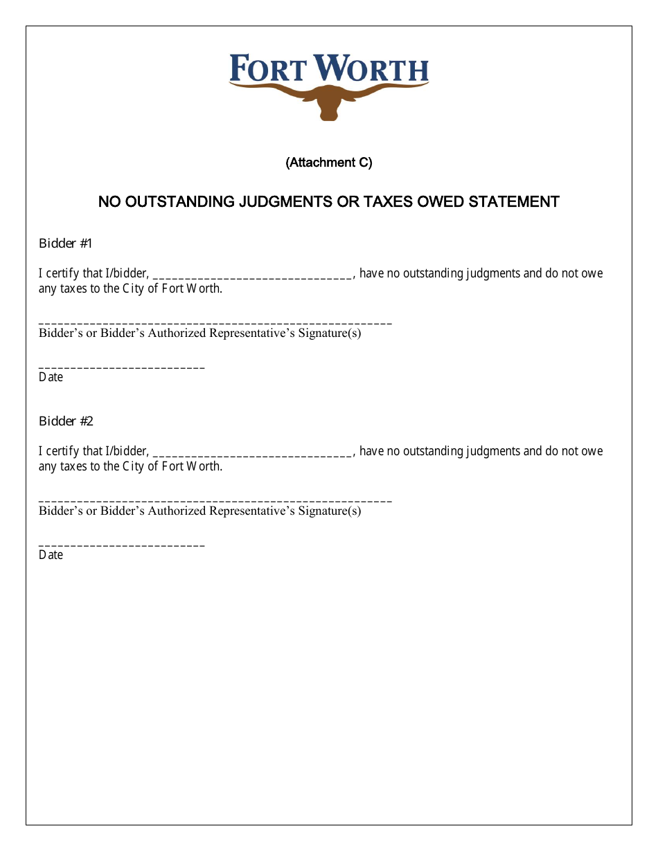 Tax-Foreclosed Property - Direct Sale Request Form - City of Fort Worth, Texas, Page 7