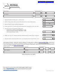 Form 5870 Foster Care Affidavit - Missouri