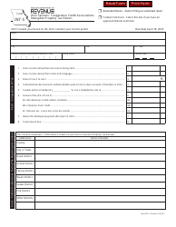 Form INT-5 Farmers&#039; Cooperative Credit Associations Intangible Property Tax Return - Missouri
