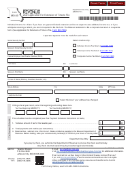 Form MO-60 Application for Extension of Time to File - Missouri, 2022