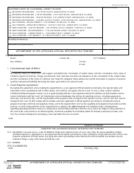 Document preview: Form MC1123A Appointment of Pre-approved Official Reporter Pro Tempore - County of Kern, California