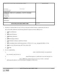 Form ADR-101 Adr Stipulation and Order Form - County of Kern, California