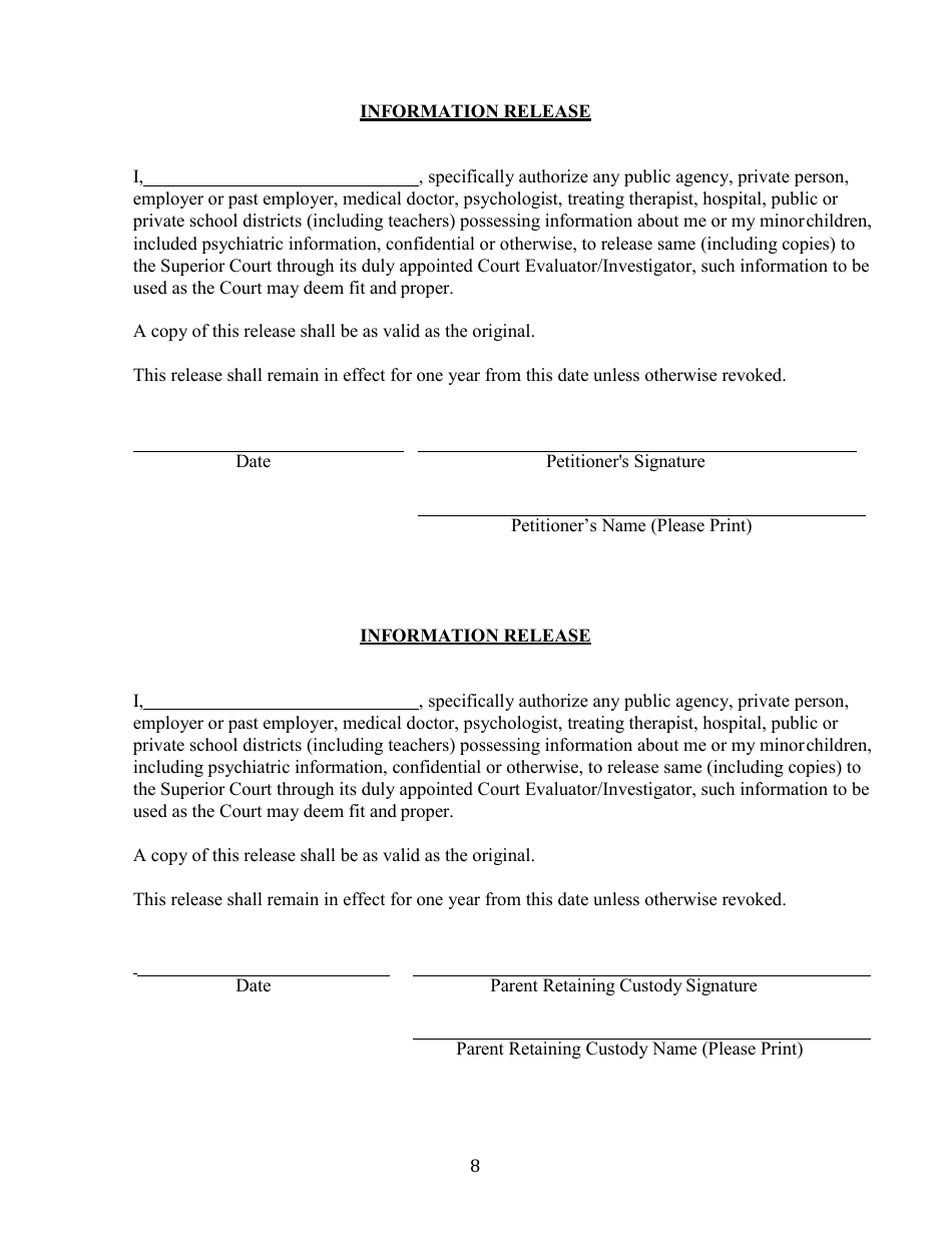 Form SUP CRT METRO DIV580 9425 572 (4101) Fcs Petition to Terminate Parental Rights - County of Kern, California, Page 8