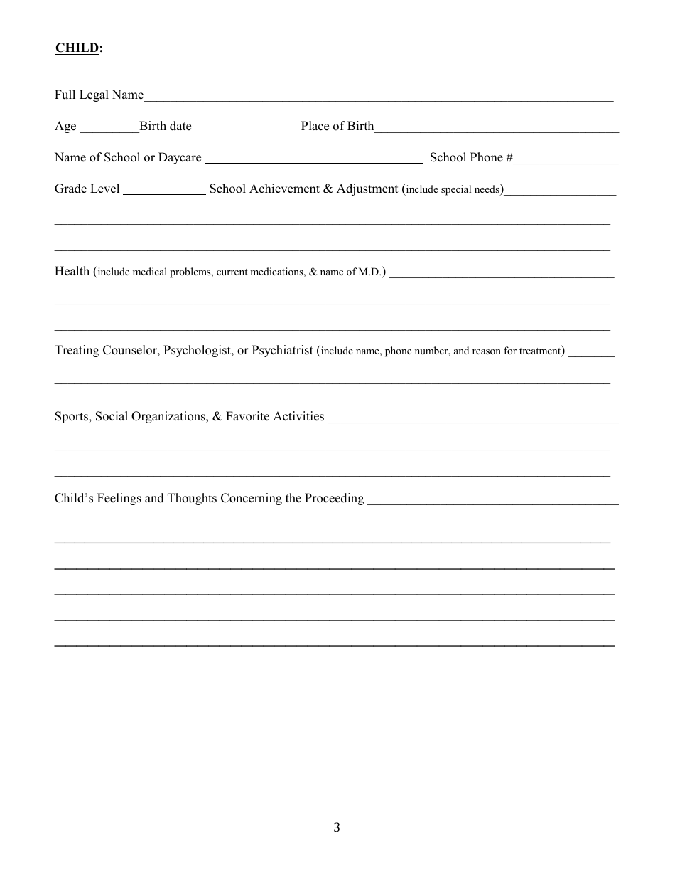 Petition for Step Parent Adoption - County of Kern, California, Page 3