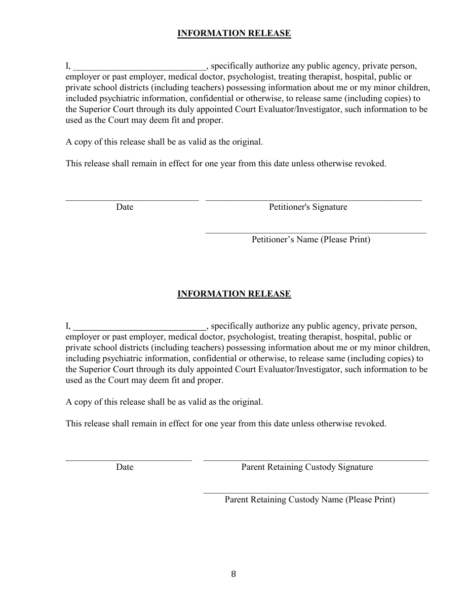 Petition for Step Parent Adoption - County of Kern, California, Page 8