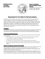 Document preview: Petition for Step Parent Adoption - County of Kern, California