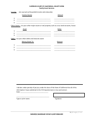Minor(S) Marriage Intake Questionnaire - County of Kern, California, Page 7