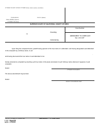Document preview: Form CI-262 Amendment to Complaint - County of Kern, California