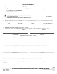 Form CI-80 Application, Declaration and Order for Publication of Summons or Citation - County of Kern, California, Page 2