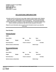 Document preview: Form KERN-0030 Crc 5.450/Fc6306 Compliance Form - County of Kern, California