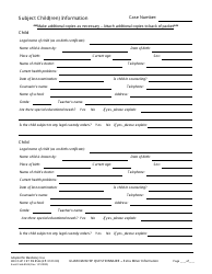 Document preview: Form KRN SUP CRT PB8524 Guardianship Questionnaire - Extra Minor Information - County of Kern, California