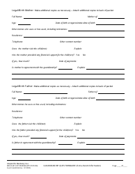 Document preview: Form KRN SUP CRT PB8524 Guardianship Questionnaire (Extra-parent Information) - County of Kern, California
