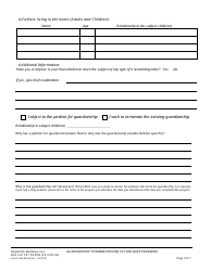 Form KRN SUP CRT PB8525 Guardianship Termination/Objection Questionnaire - County of Kern, California, Page 4