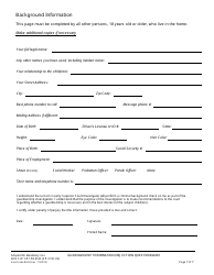 Form KRN SUP CRT PB8525 Guardianship Termination/Objection Questionnaire - County of Kern, California, Page 8