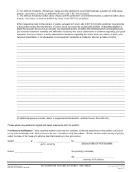 Form KRN SUP CRT-CR-409-1 Petition for Sealing of Arrest Records - County of Kern, California, Page 3