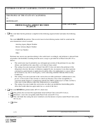 Document preview: Form CR-410-1 Order Sealing Arrest Records - Conty of Kern, California