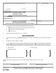 Document preview: Form KN-151 Notice of Entry of Judgment and Proof of Service by Mail (Freedom From Parental Custody/Control/Termination of Parental Rights) - County of Kern, California