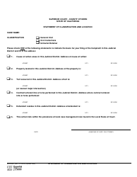 Document preview: Form KERN-0007 Statement of Classification and Location - County of Kern, California