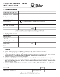 Pesticide Apprentice License (Apl) Application - Oregon, Page 2