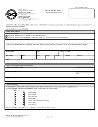 Document preview: Form MGCB-MP-5058 Millionaire Party Dealer Information Form - Michigan