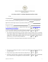 Cultural Survey Support Program Application - New Mexico, Page 3