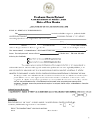 Assignment of State Business Lease - New Mexico