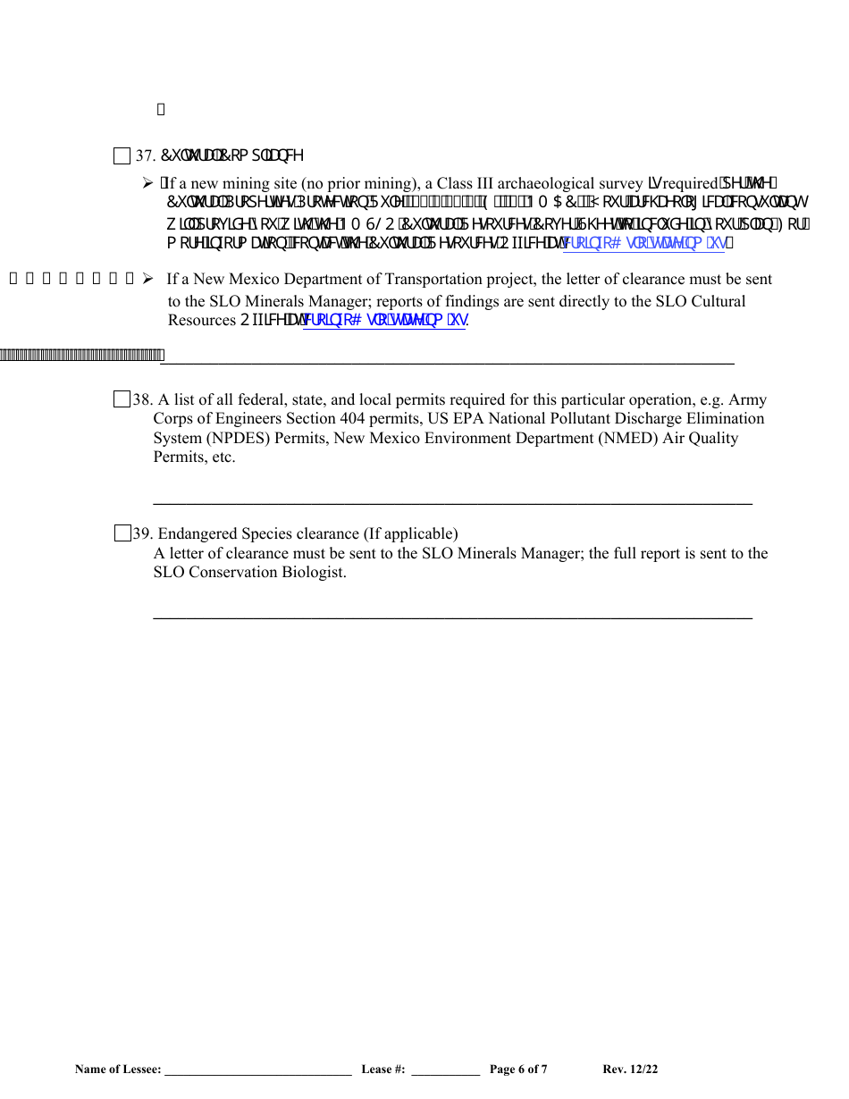 Mine Operation Plan (Mop) for New Mexico State Land Office Construction Materials Lease - New Mexico, Page 6