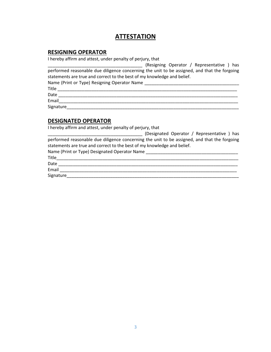 Unitization Change of Operator Check List - New Mexico, Page 3