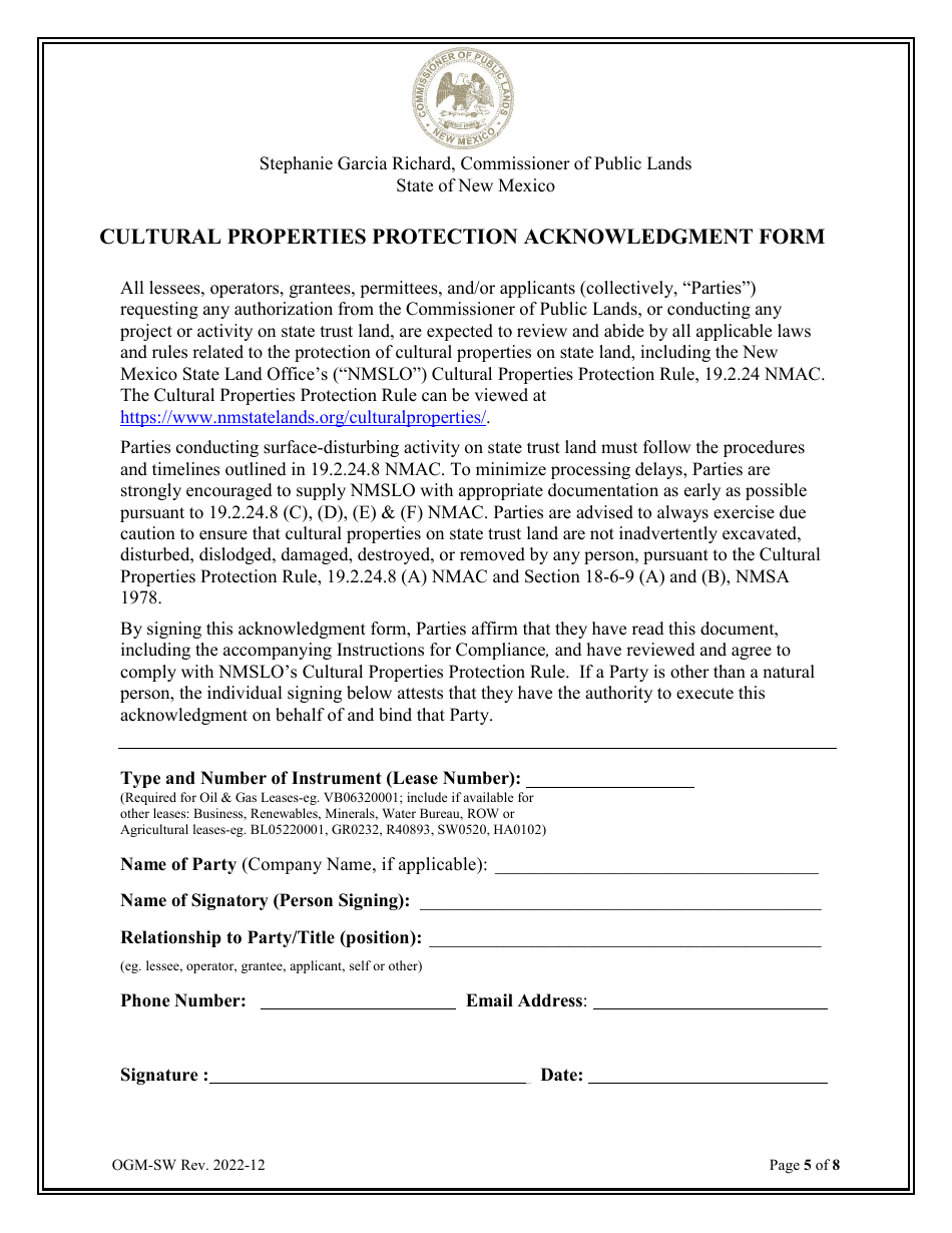 Application for New Salt Water Disposal Easement - New Mexico, Page 5