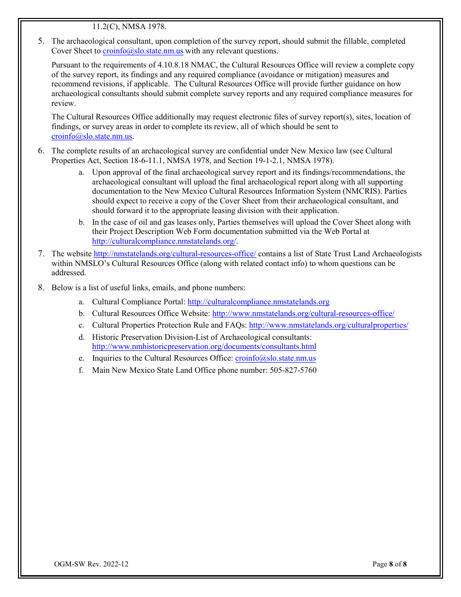 Application for New Salt Water Disposal Easement - New Mexico, Page 8