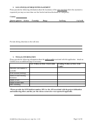 Application for Water Monitoring/Recovery Well Easement - New Mexico, Page 2