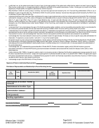 Form DH8010-DCHP Covid-19 Vaccine Screening and Consent Form - Florida, Page 2