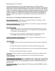 DHEC Form 2562 Spill Bucket Integrity Testing - South Carolina, Page 3