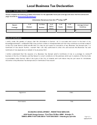Business Tax Receipt &amp; Certificate of Use Application (Btr &amp; Cou) - City of Orlando, Florida, Page 2