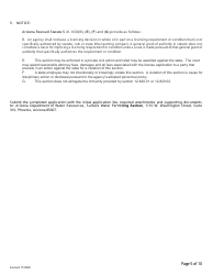 Application for Certificate of Water Right (Proof of Appropriation) of Water - Arizona, Page 5