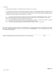 Application for Change in Beneficial Use - Arizona, Page 4