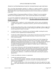 Application for Certificate of Water Right (Proof of Appropriation) of Water for Instream Flow Purposes - Arizona, Page 6