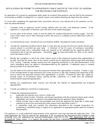 Application for Permit to Appropriate Public Water of the State of Arizona for Instream Flow Purposes - Arizona, Page 7
