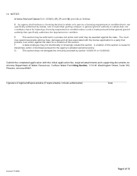 Application for Permit to Appropriate Public Water of the State of Arizona or to Construct a Reservoir - Arizona, Page 6