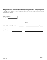 Claim of Water Right for a Stockpond and Application for Certification - Arizona, Page 6