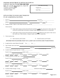 Application to Sever and Transfer - Arizona, Page 5