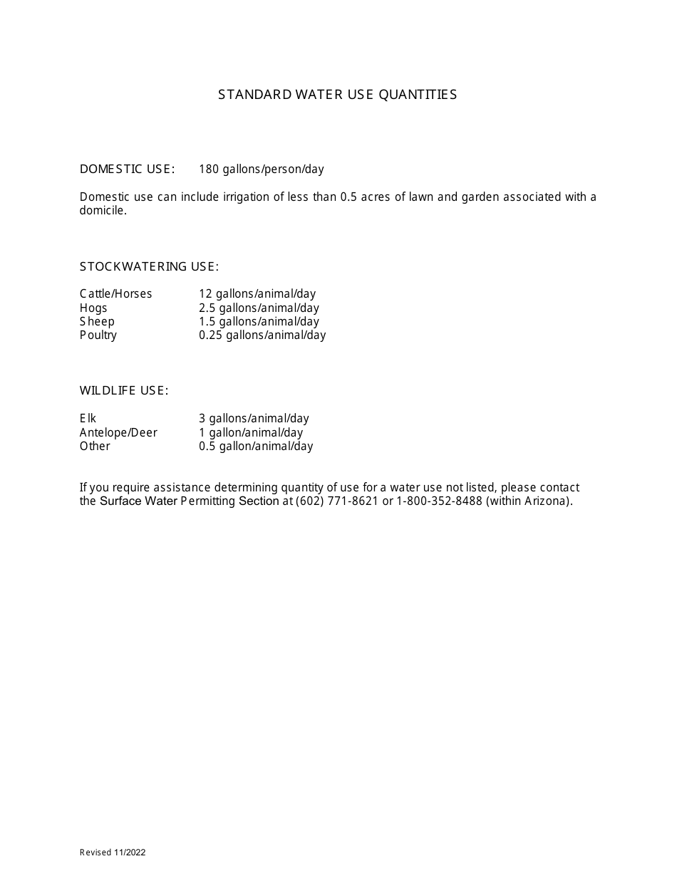 Statement of Claim of Right to Use Public Waters of the State of Arizona - Arizona, Page 4