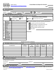 DNR Form 542-3115 Annual Water Use Report for Permit - Iowa